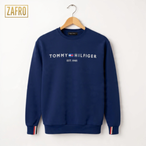 Embossed Tommy Hilfiger Sweatshirt Navy blue